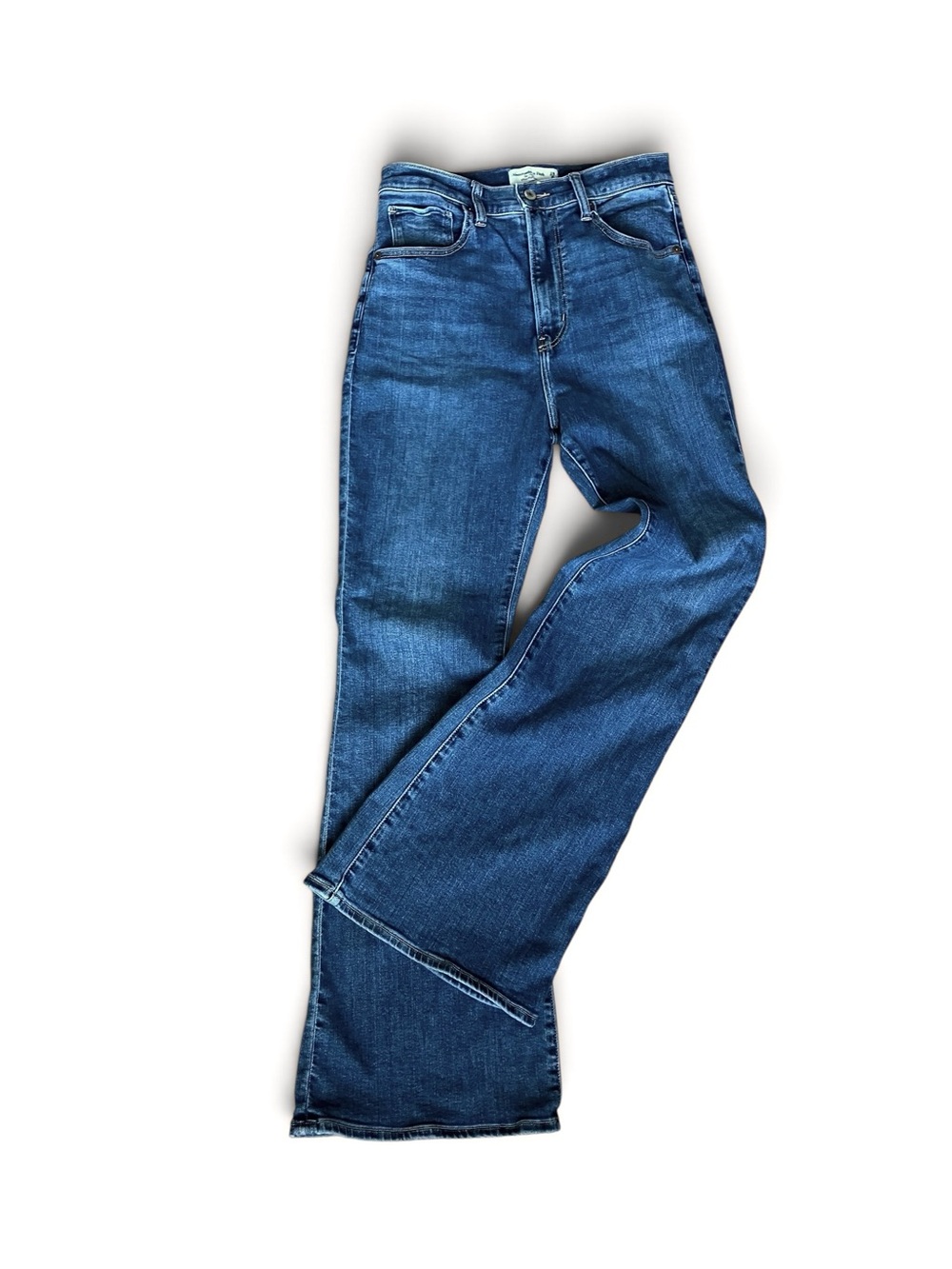 Abercrombie & Fitch Curve Love The Flare Ultra High Rise Jeans 28 Medium Wash